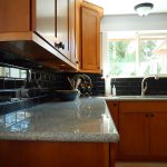 Silver Lake WA Kitchen Ceramic Tile Light Granite Countertop