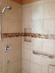 Master Bath Snohomish WA Tiled Shower Enclosure