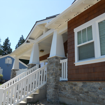 Snohomish Porch Project Stairs Concrete Railing