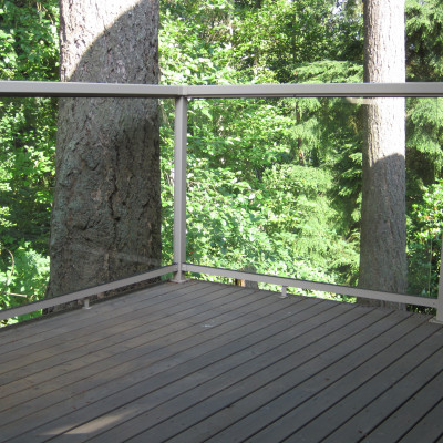 Deck Aluminum Railing Tempered 1/4