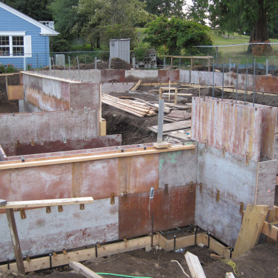 portfolio foundation form concrete construction home