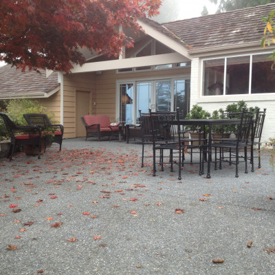 Exterior Renovation Service New Exposed Aggregate Patio