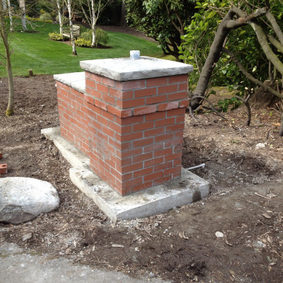 Edmonds Masonry Lamp Post Exterior Renovation Builder