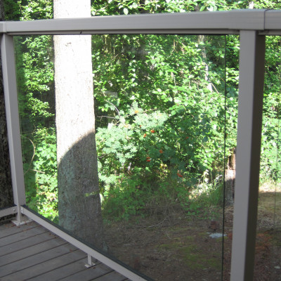 Everett Deck Railing Installation Aluminum Glass