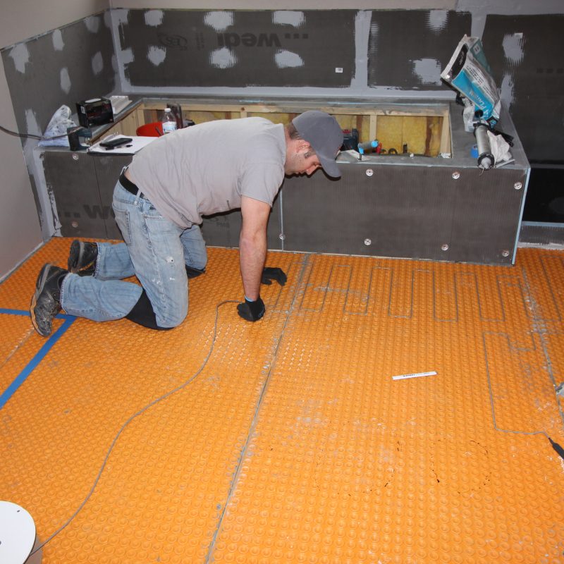 Blog DITRA-Heat tile floor installation