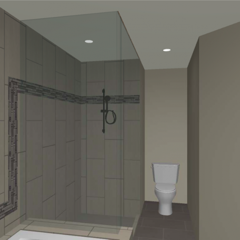Blog Shower 3D Rendering Snohomish Remodel