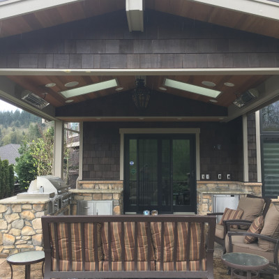 gallery outdoor kitchen new castle cedar shingle siding