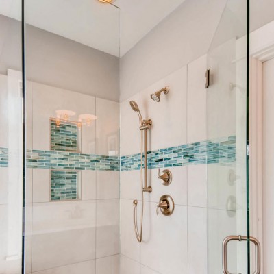 Portfolio Bathroom Edmonds WA Moen Eva Shower Fixture System