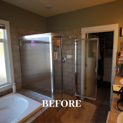 BEFORE EDMONDS MASTER BATHROOM DESIGN BUILD