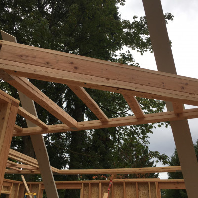 portfolio kenmore gable truss install framing profesional