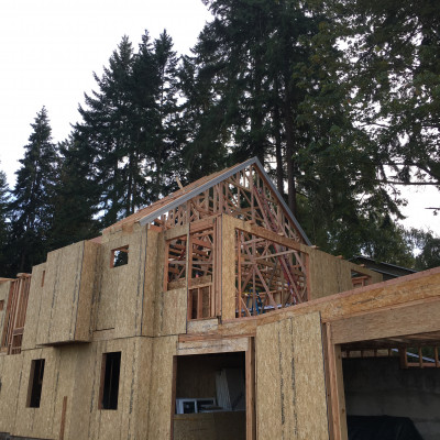 portfolio kenmore truss install framing new home construction