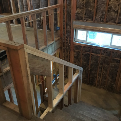 portfolio kenmore new home handrail framing design builder