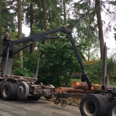 kenmore portfolio log truck loading boom tree