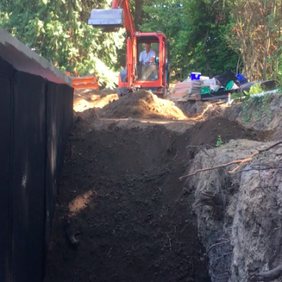 portfolio excavator soil foundation backfill new construction pro
