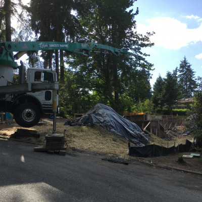 concrete pump truck portfolio kenmore new home construction