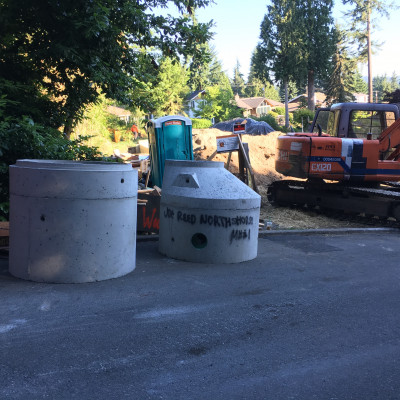 portfolio manhole base construction new homes kenmore wa