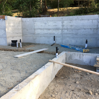 portfolio kenmore new home sewer plumbing basement builder