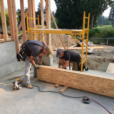 portfolio beam framing new home construction design build