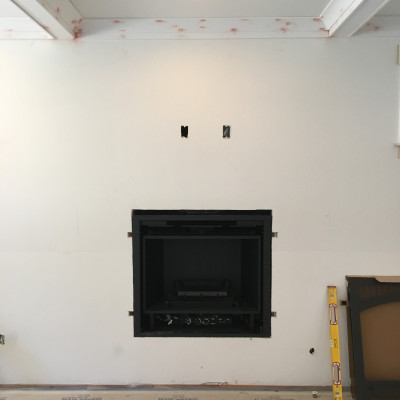 fireplace portfolio install travis industries gas new home