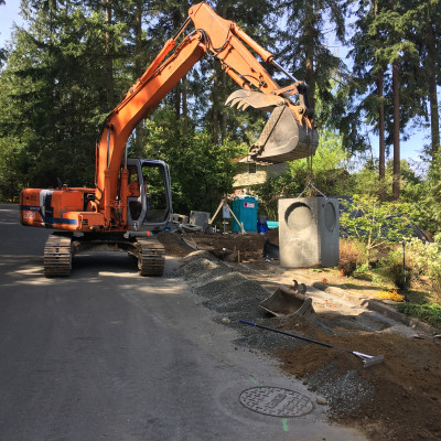 portfolio kenmore dirt work drains new home construction