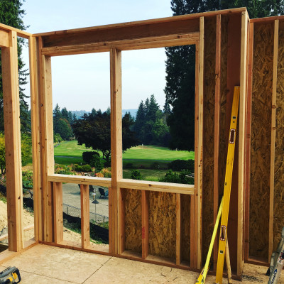 portfolio window view golf course framing kenmore new home