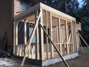 framing new addition construction sun-room woodinville portfolio