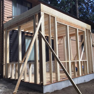 framing new addition construction sun-room woodinville portfolio