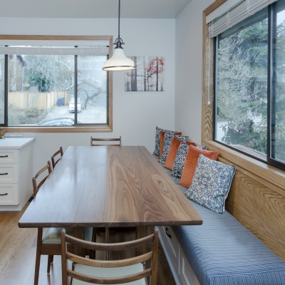 Bothell Kitchen Remodel oak window casing millwork