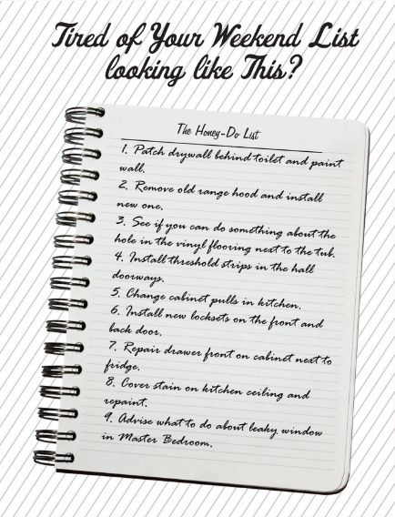 Honey Do List Small Jobs Repair