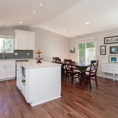 kitchen remodel open concept luxury vinyl plank bothell wa