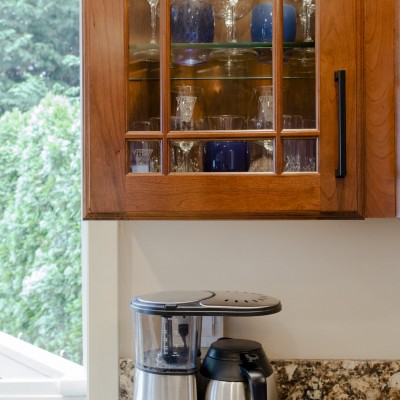 glassybaby showcase bistro glass cabinet collection design