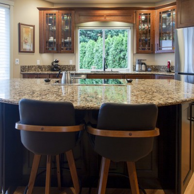 Island seating mill creek remodel kitchen traditional design