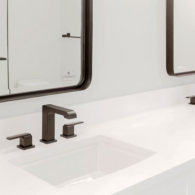 hall bathroom everett quartz counters kohler sink construction