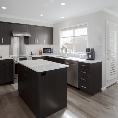 Engineered Hardwood Kitchen Renovation Mays Pond contemporary