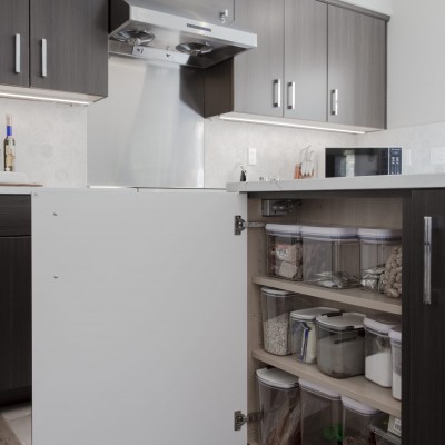 storage solution kitchen cabinet spices island creative design