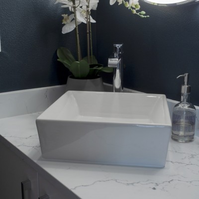 vessel sink bathroom design general contractor bothell