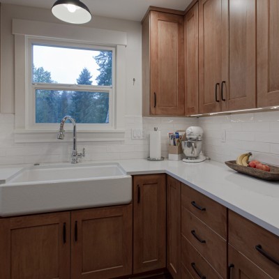 Seattle Kitchen Renovation Kohler Farmhouse sink