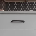 Closeup of a kitchen countertop edge option