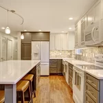 Home Run Solutions kitchen remodel with new white kitchen countertops