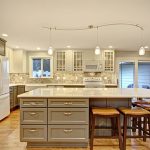 Home Run kitchen with gray and white kitchen cabinets